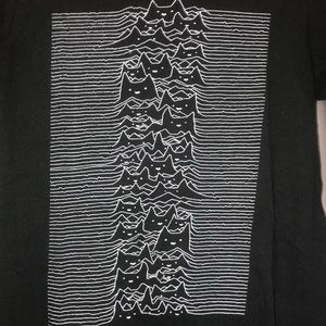 Joy Division style cat tee